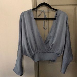 Pearl blue metallic  top